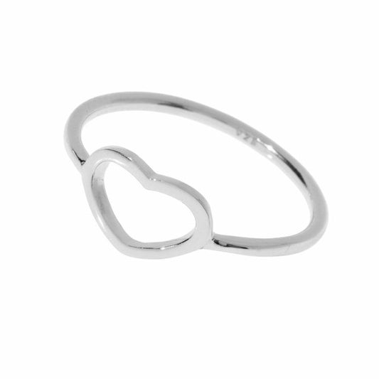 Leaf Ring 'Herz' silber