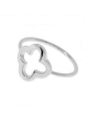Leaf Ring 'Kleeblatt' silber