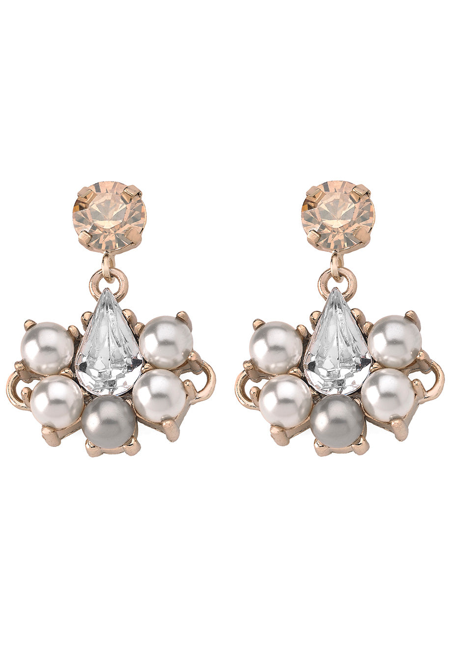 Ohrring 'Small Pearl Drop' cream