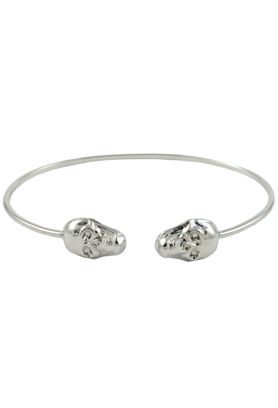 Armreif 'Totenkopf' silber