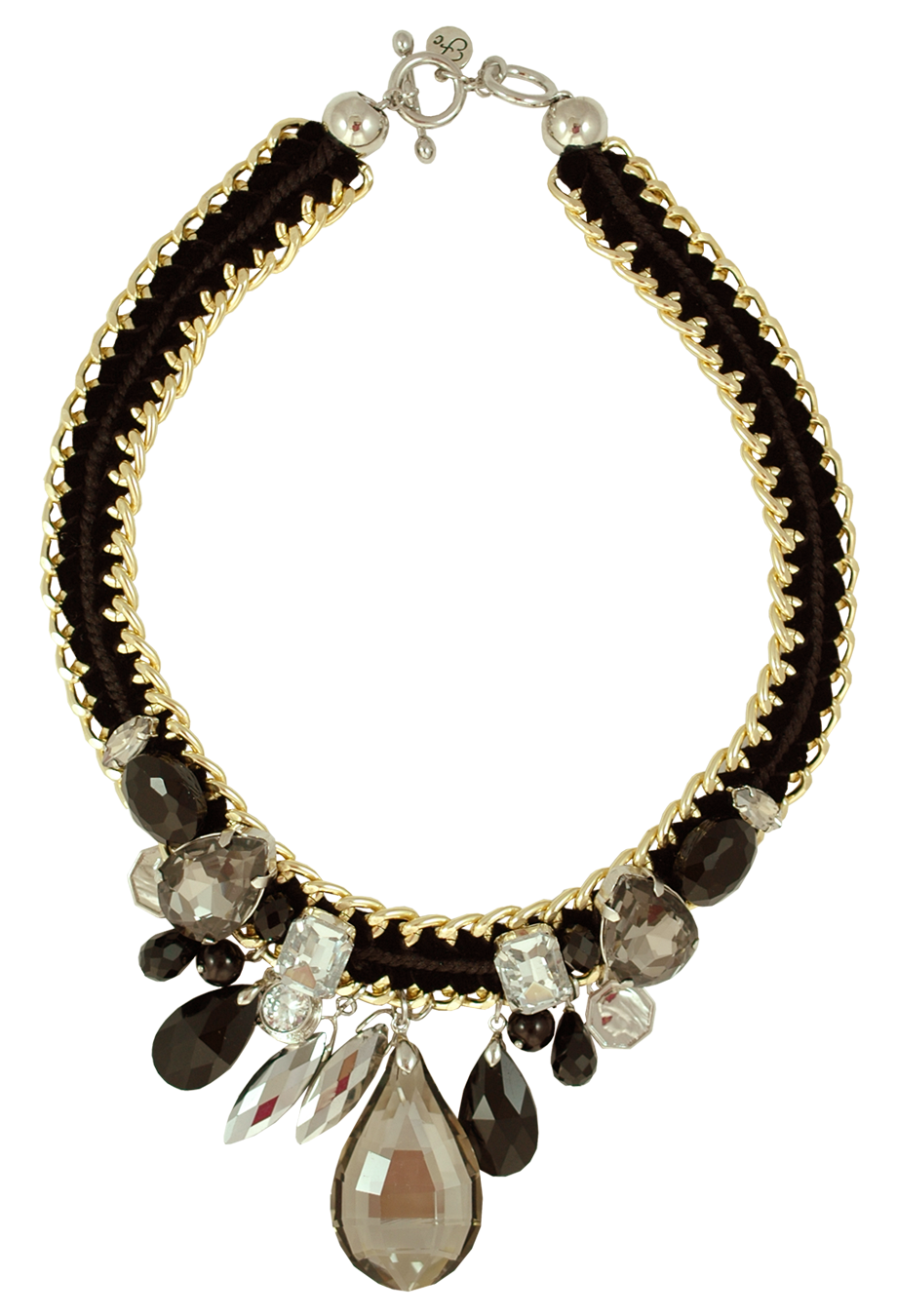Glamour-Kette Samt Schwarz