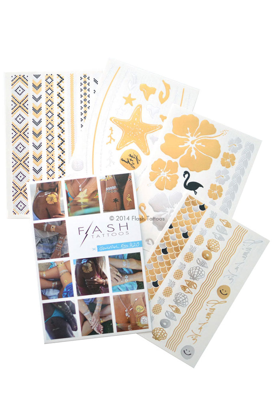 Flash Tattoos 'Gold Fish H2O'