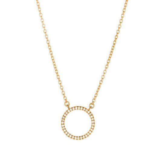 Leaf Kette 'Circle Of Life' silber vergoldet