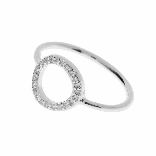 Leaf Ring 'Circle of Life' Zirkonia silber