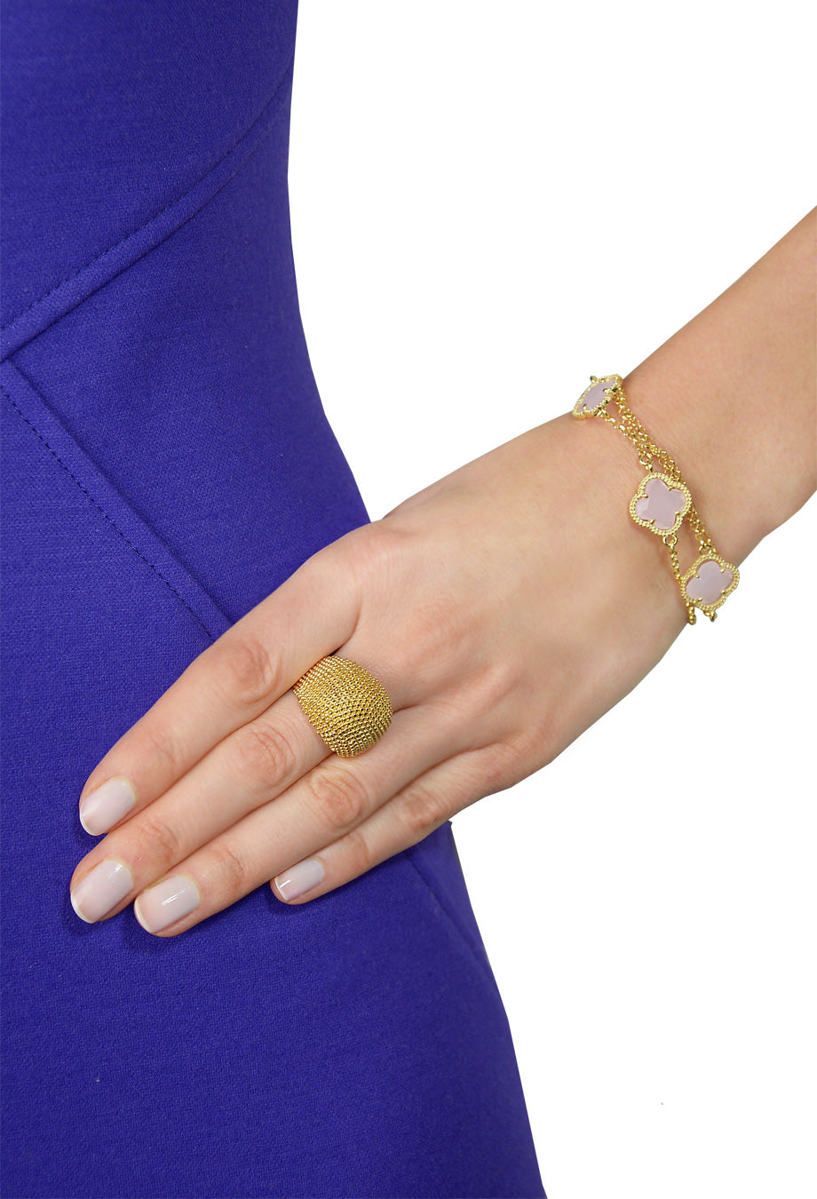 Cocktail Ring 'Tres Chic' vergoldet