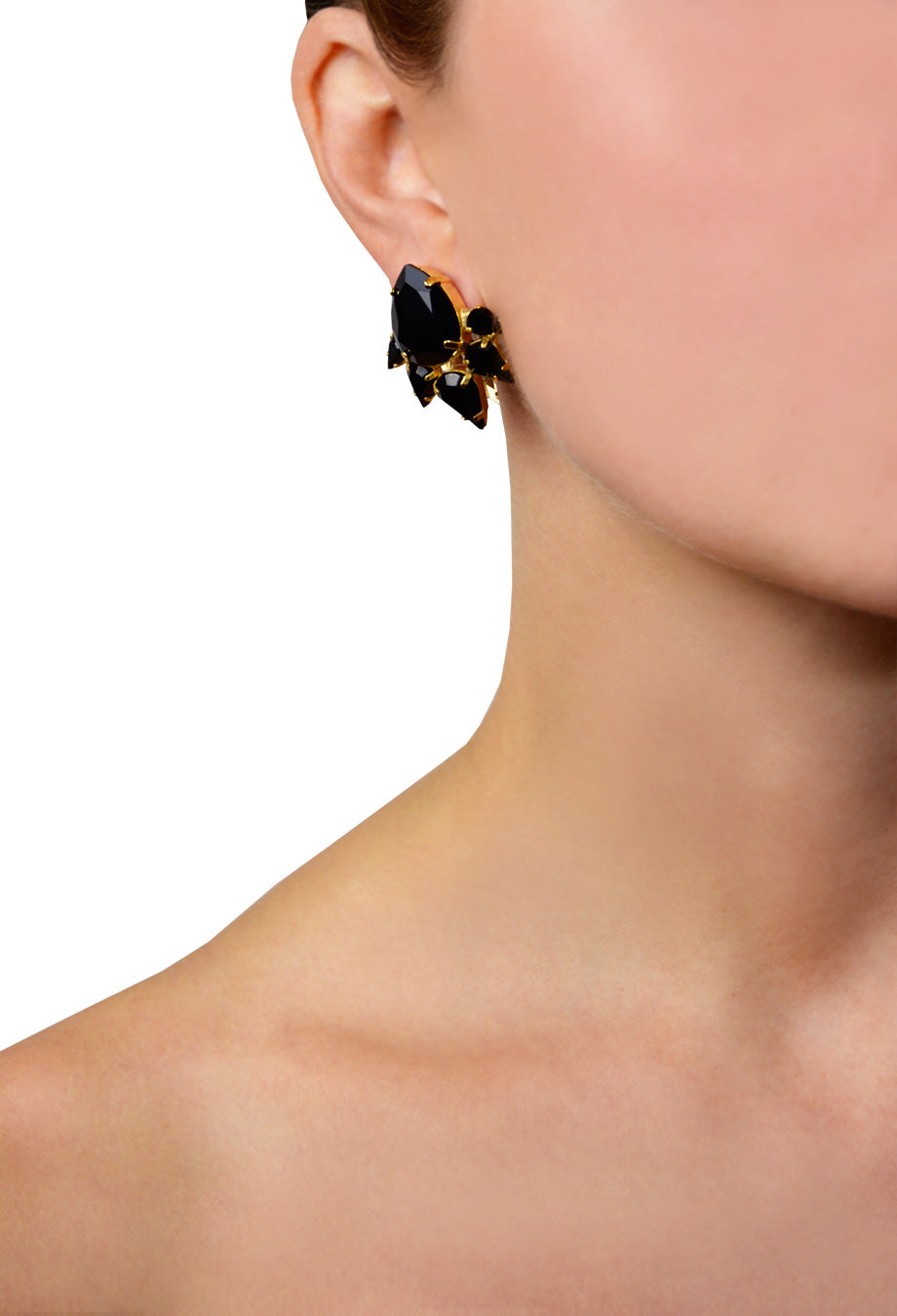 Ohrring 'Day Glamour' schwarz