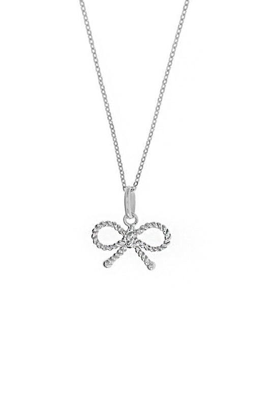 Leaf Halskette 'Schleife' silber
