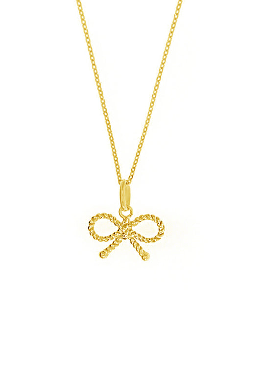 Leaf Halskette 'Schleife' vergoldet