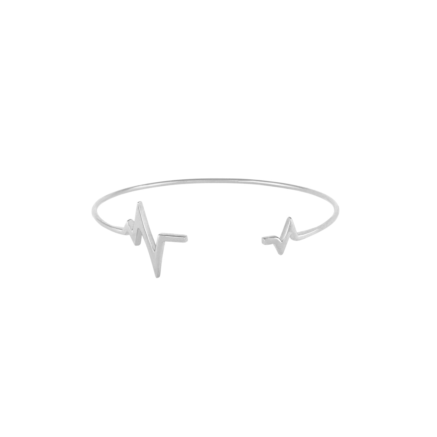 Armreif 'Heartbeat' Silber