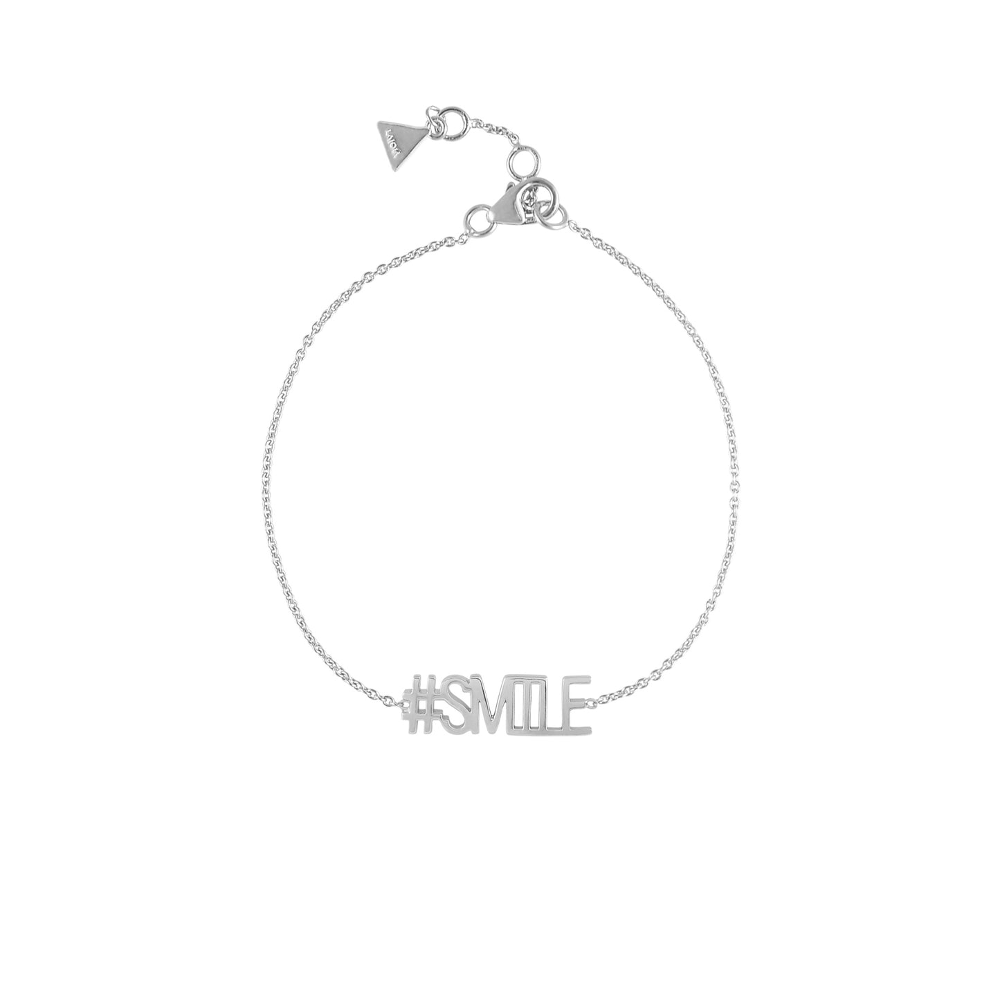 Armband '#SMILE' silber