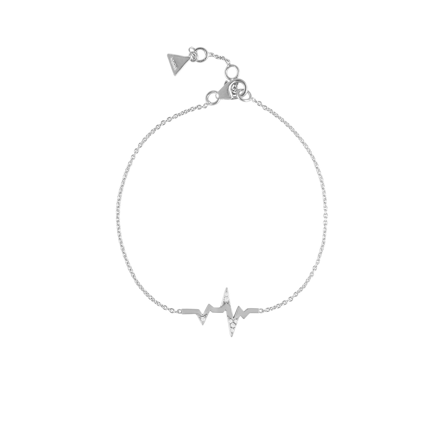 Armband 'Heartbeat' mit Zirkonia Silber