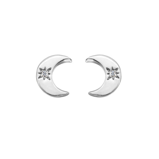 Ohrstecker 'Moonlight' Silber