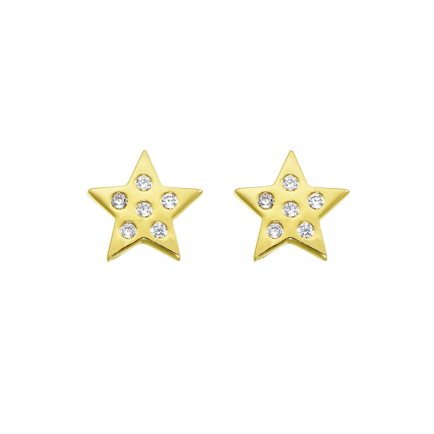 Ohrstecker 'Starlight' Silber vergoldet