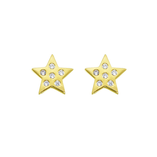 Ohrstecker 'Starlight' Silber vergoldet