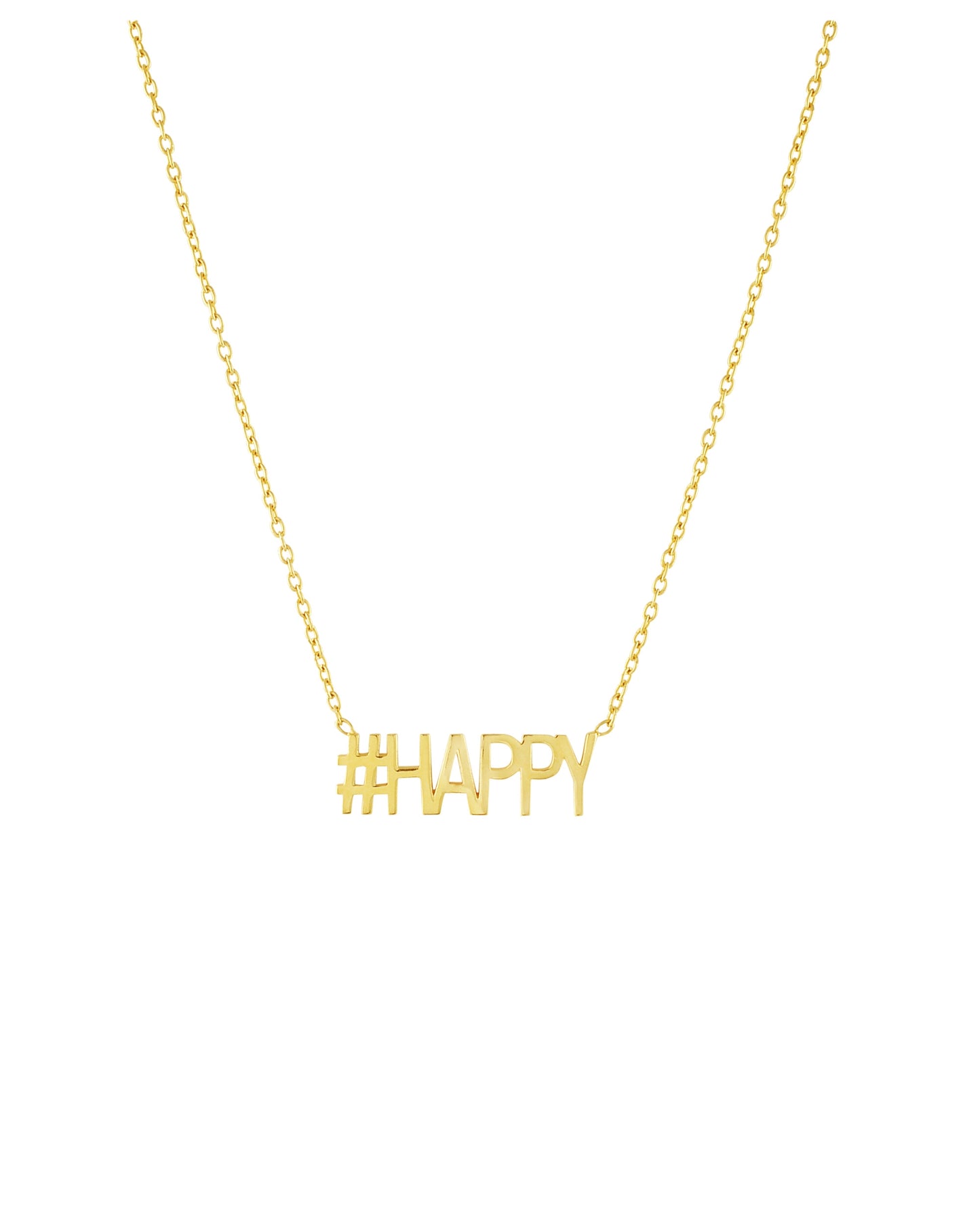 Halskette '#HAPPY' gold
