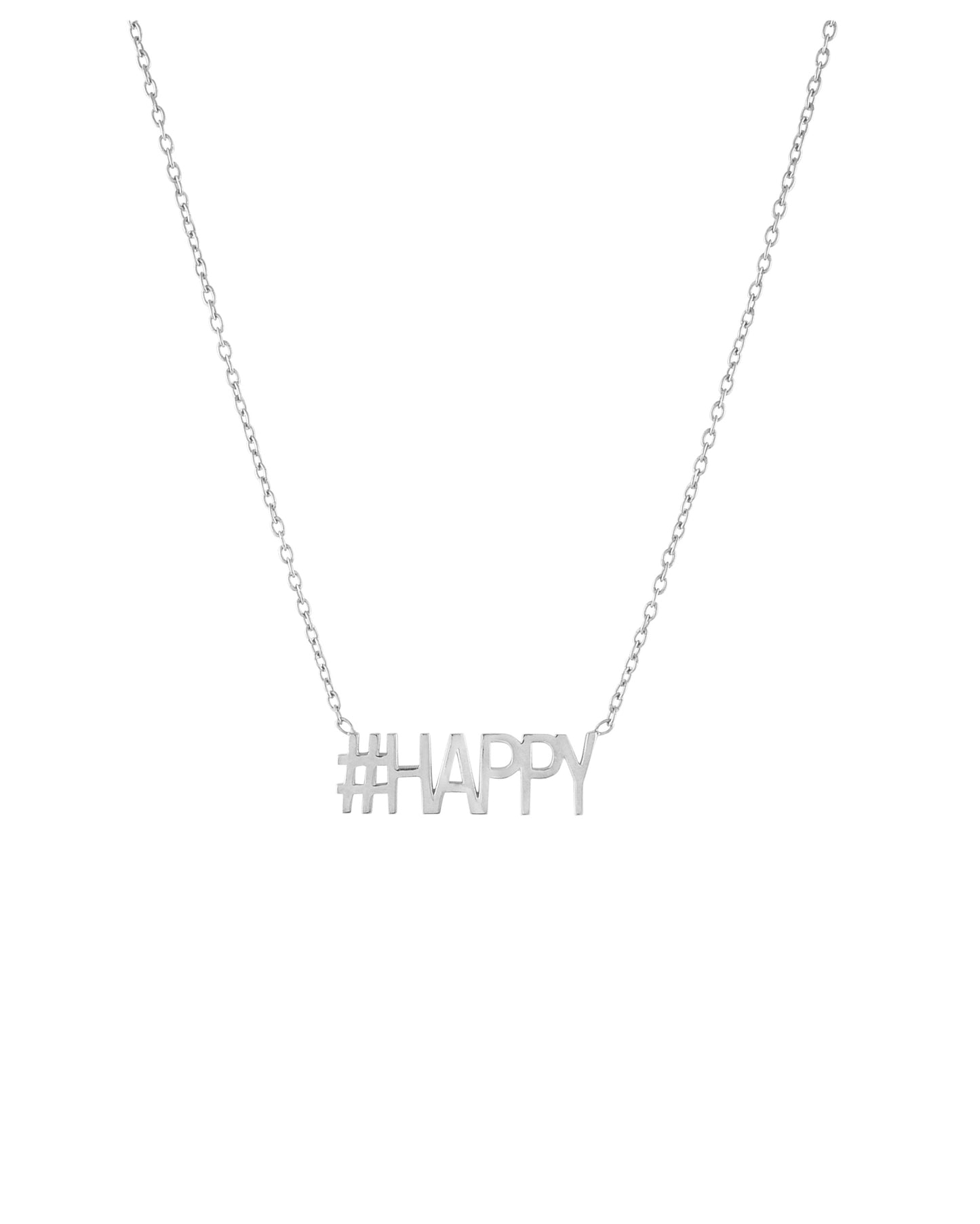 Halskette '#HAPPY' silber
