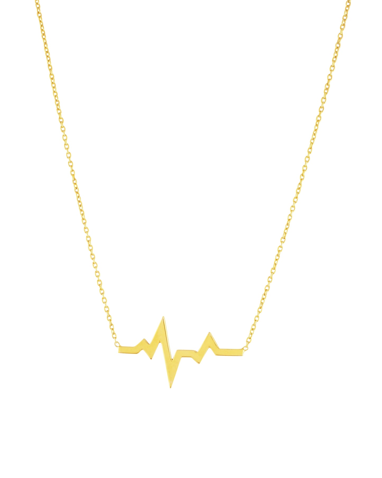 Halskette 'Heartbeat' Silber vergoldet