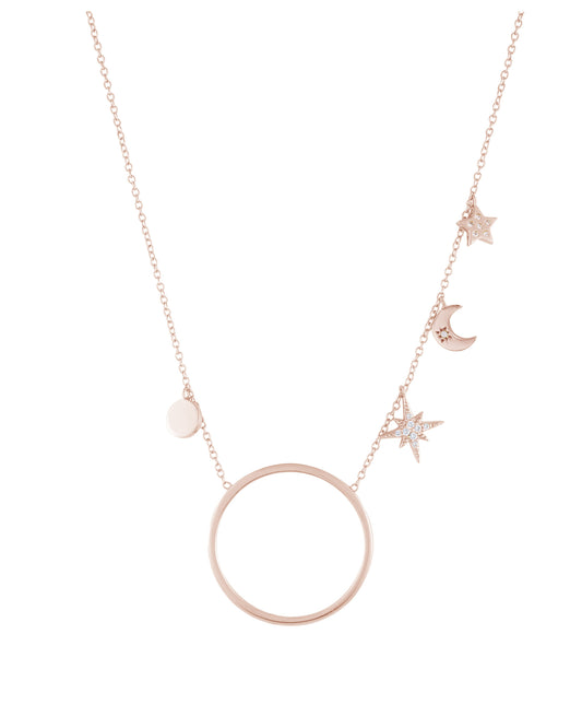 Halskette 'Midnight' Silber rosé vergoldet