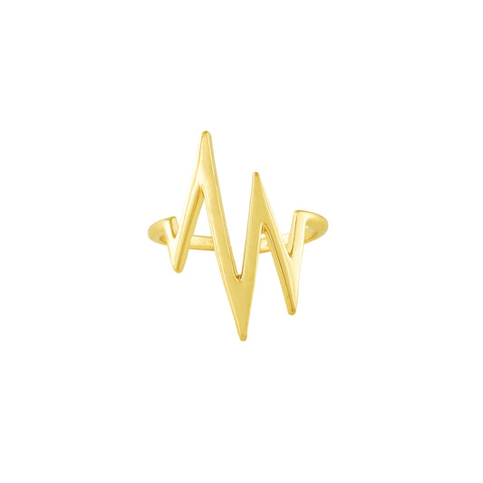 Ring 'Heartbeat' Silber vergoldet