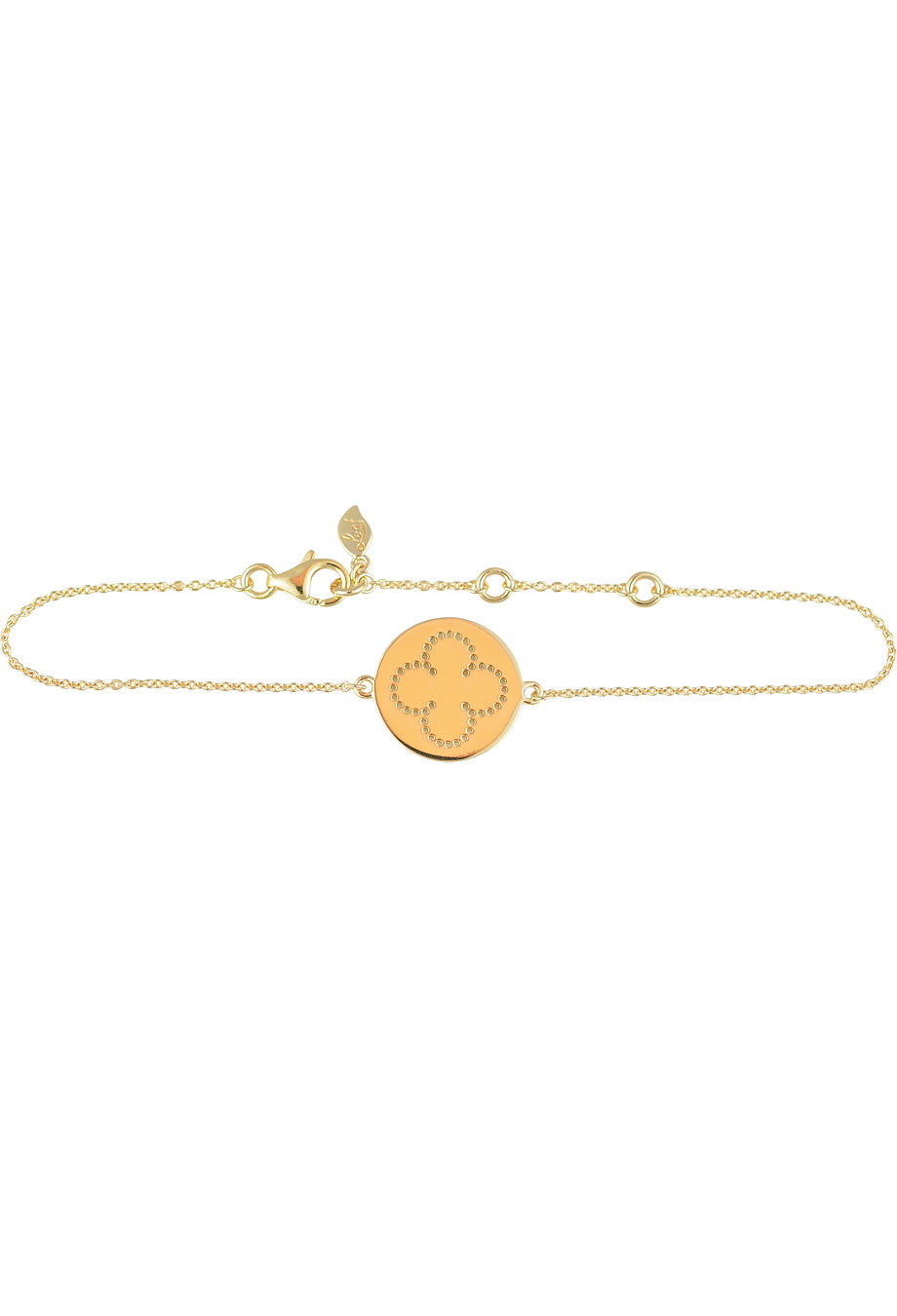 Leaf Armband 'Cloverleaf' vergoldet