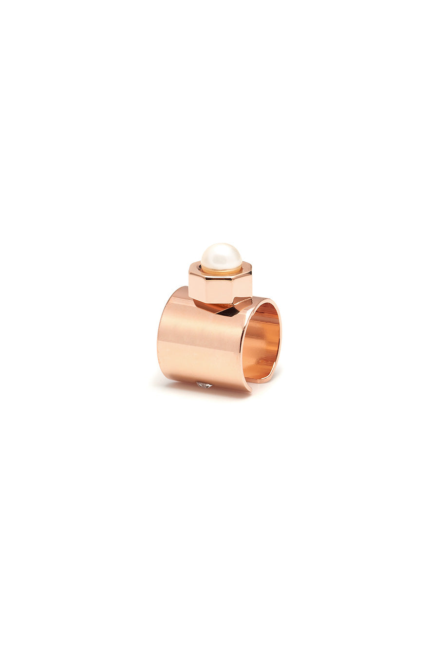Maria Francesca Pepe Ear Cuff mit Perle rosé