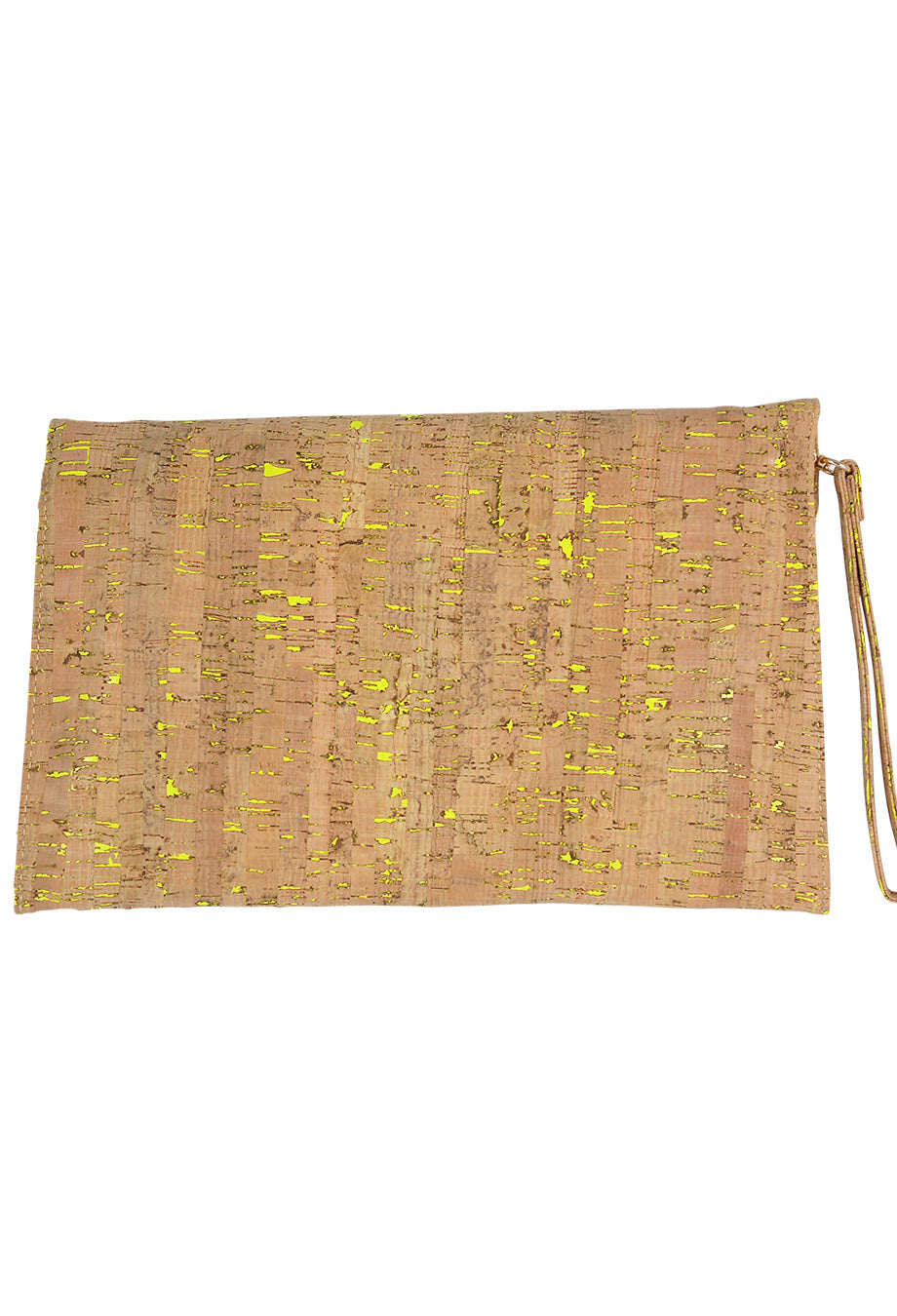Clutch Tasche 'Natural' gelb