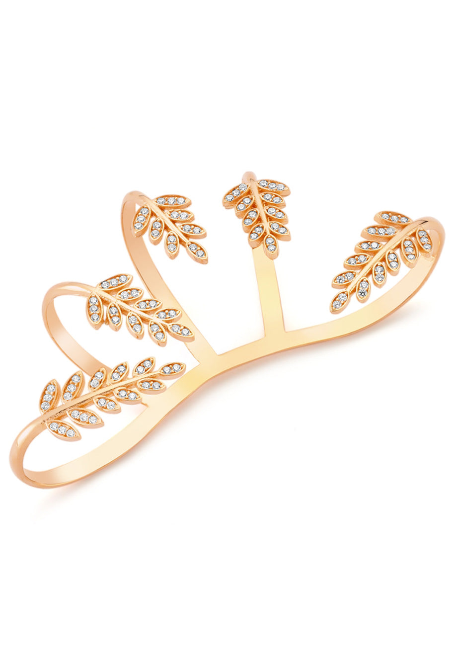 Amorium Silber Palm Cuff rosé vergoldet