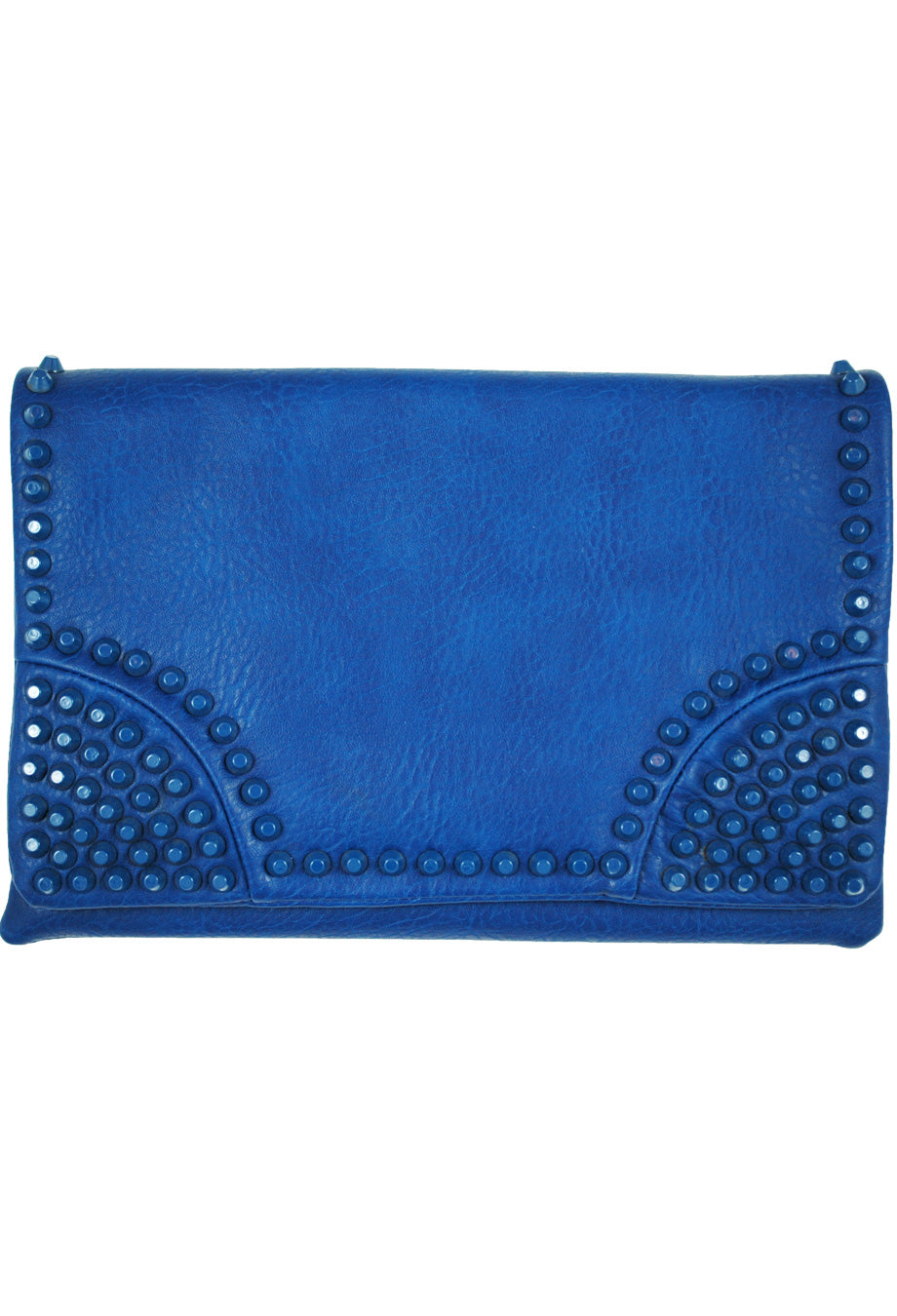 Clutch Tasche 'Studs' blau