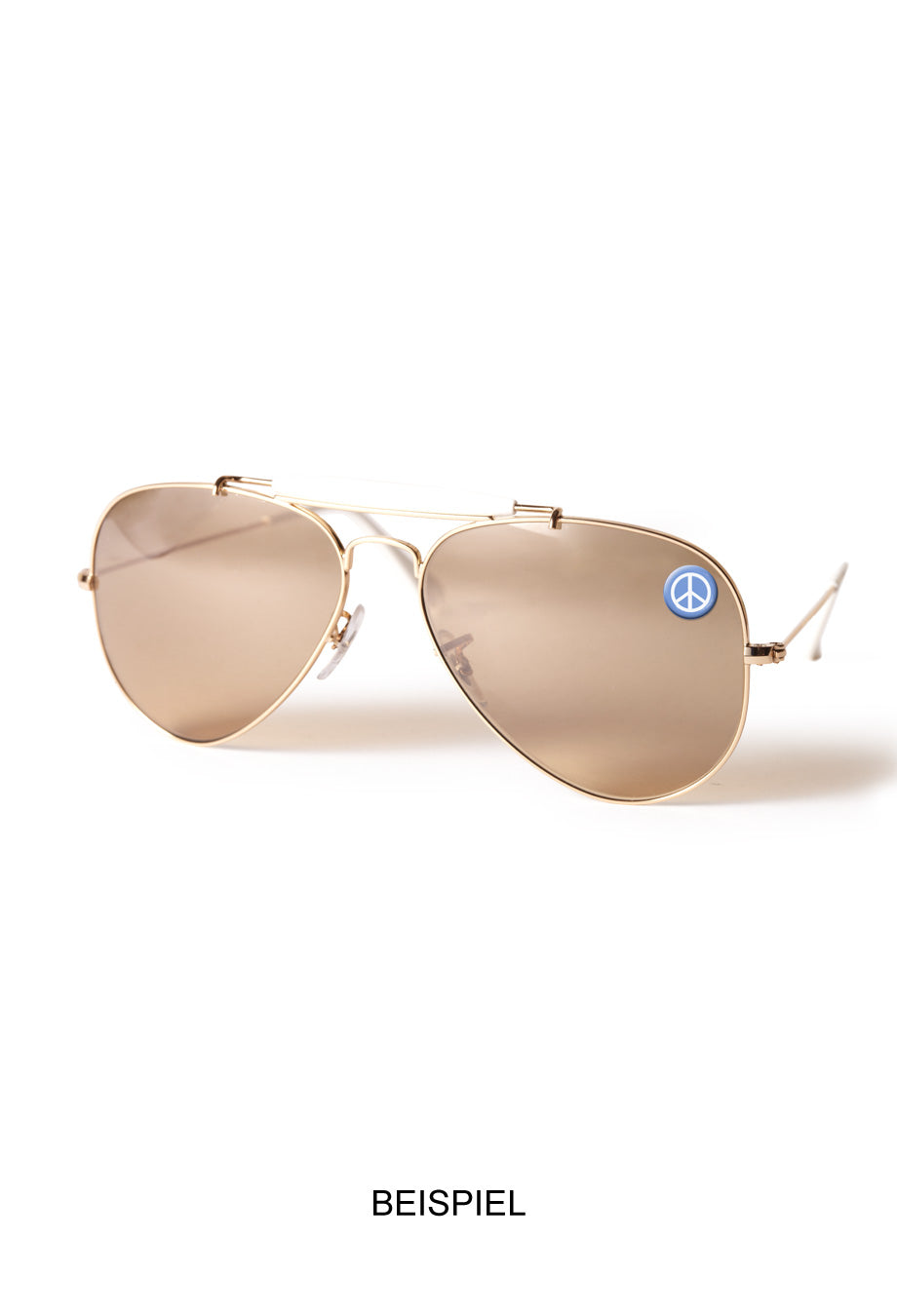Brillen Aufkleber 'Inner Circle Peace' pink