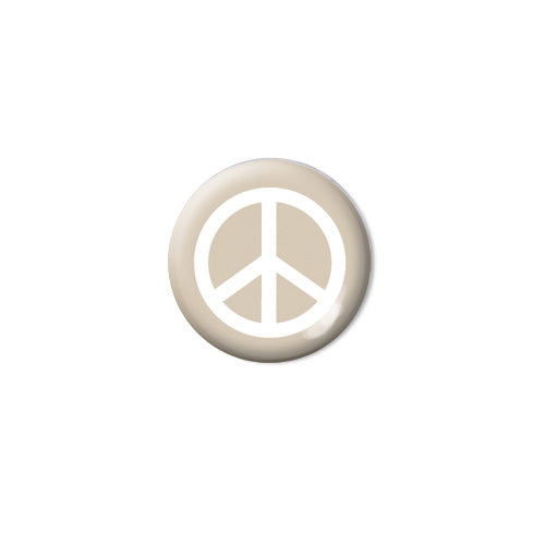 Brillen Aufkleber 'Inner Circle Peace' mocca beige