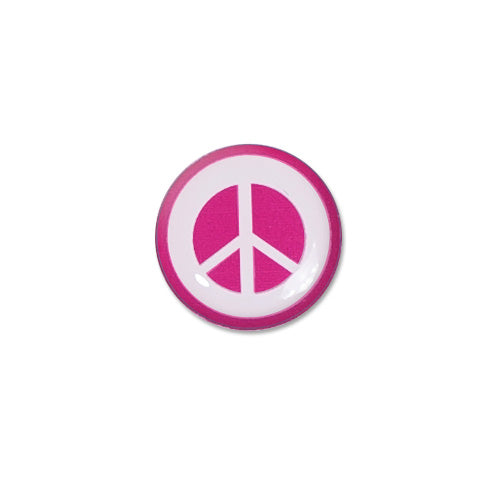 Brillen Aufkleber 'Inner Circle Peace' pink
