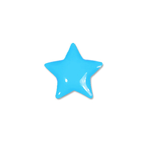 Brillen Aufkleber 'Star' Ocean blue