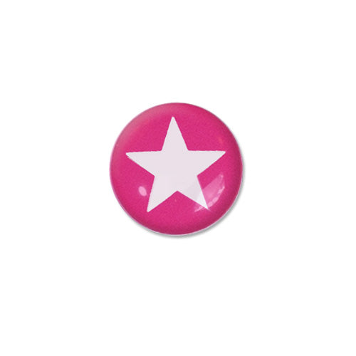 Brillen Aufkleber 'Inner Circle Star' pink