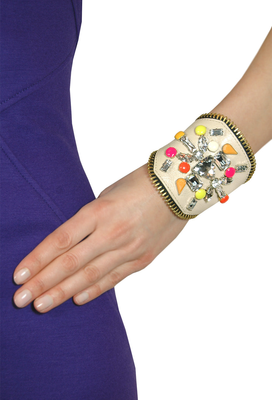 Armband 'Joy' beige neon