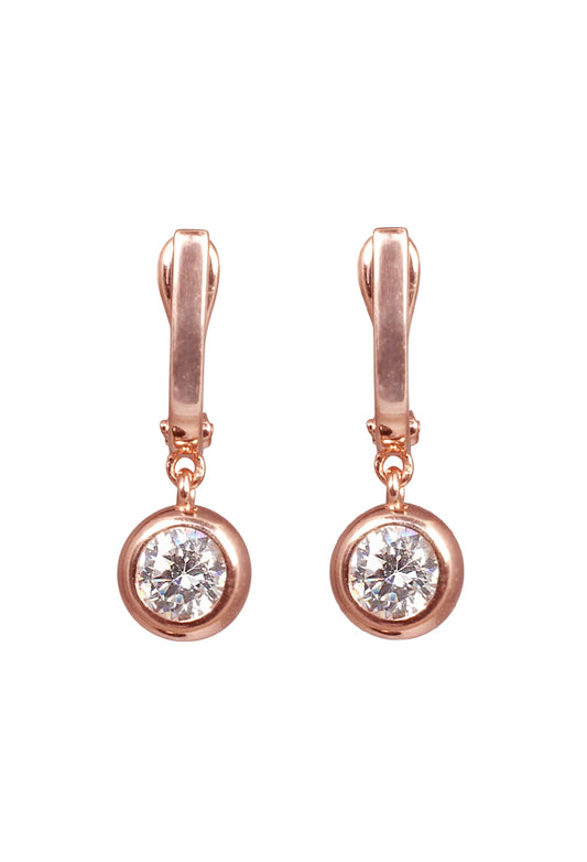 Ohrring 'Drop' rosé vergoldet