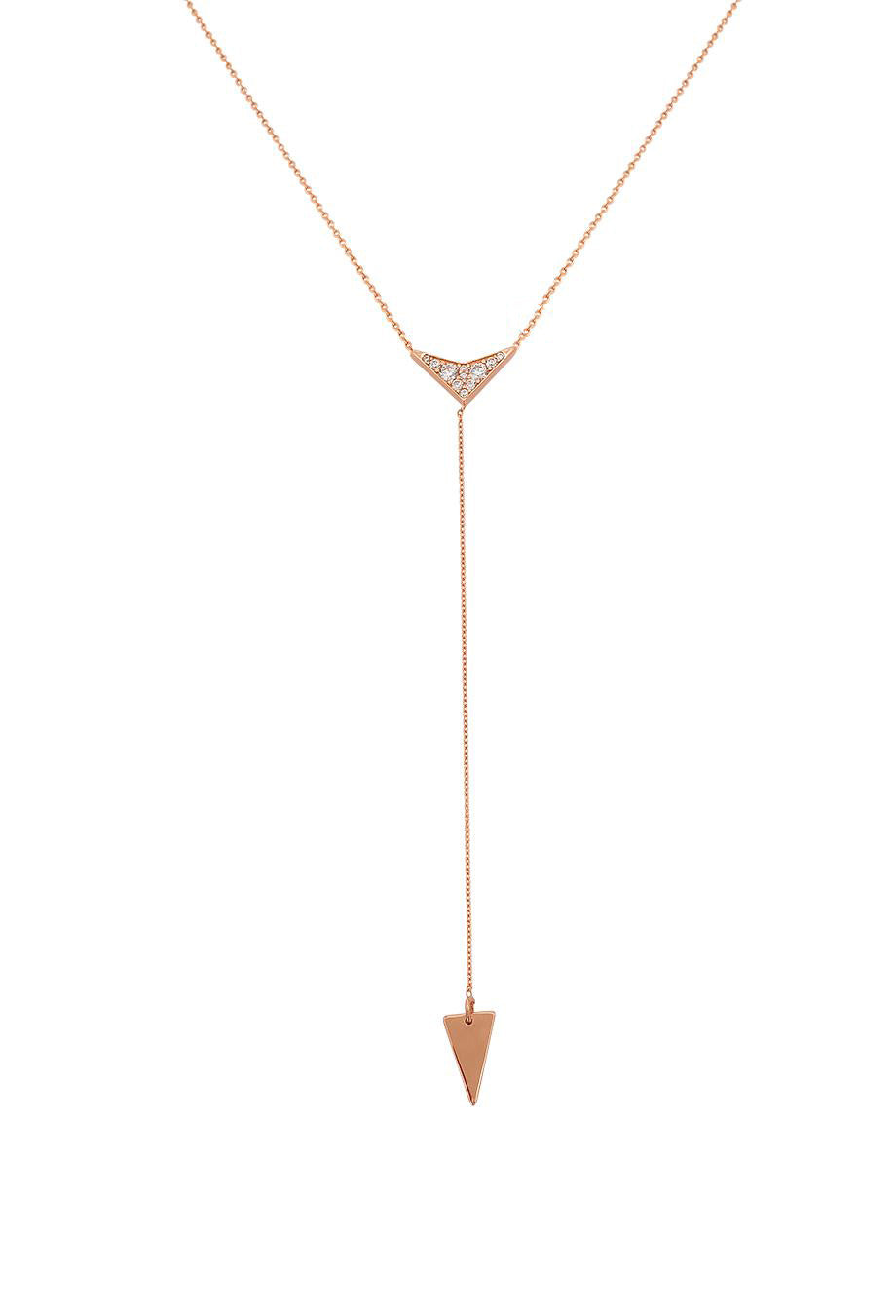 Kette 'Boomerang' rosé vergoldet