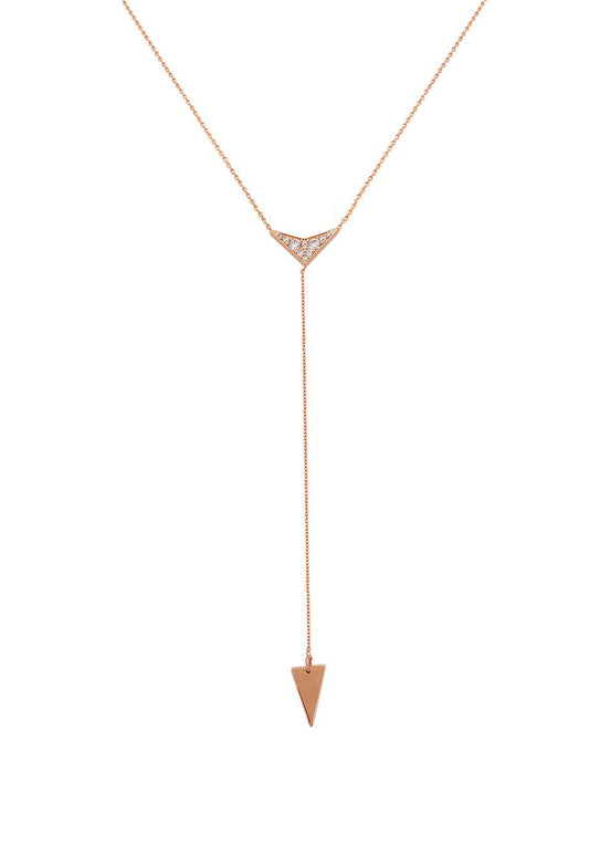 Kette 'Boomerang' rosé vergoldet