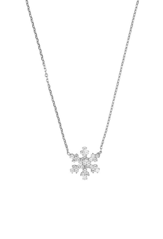 Halskette 'Schneeflocke' silber