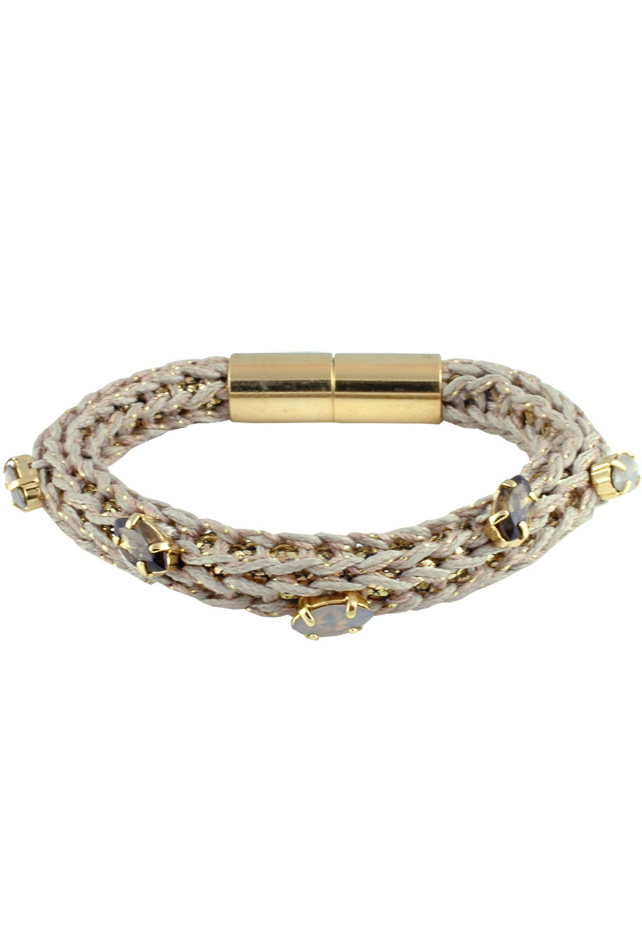 La Hola Armband 'Knit Wool' beige