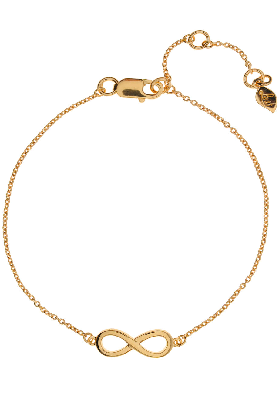 Leaf Armband 'Infinity' vergoldet