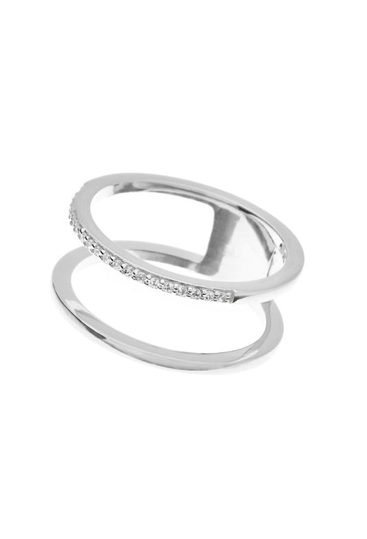 Leaf Ring 'Double' Silber