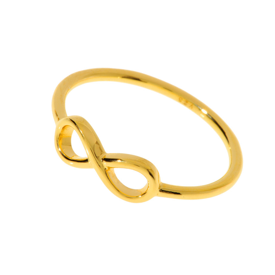 Leaf Ring 'Infinity' vergoldet