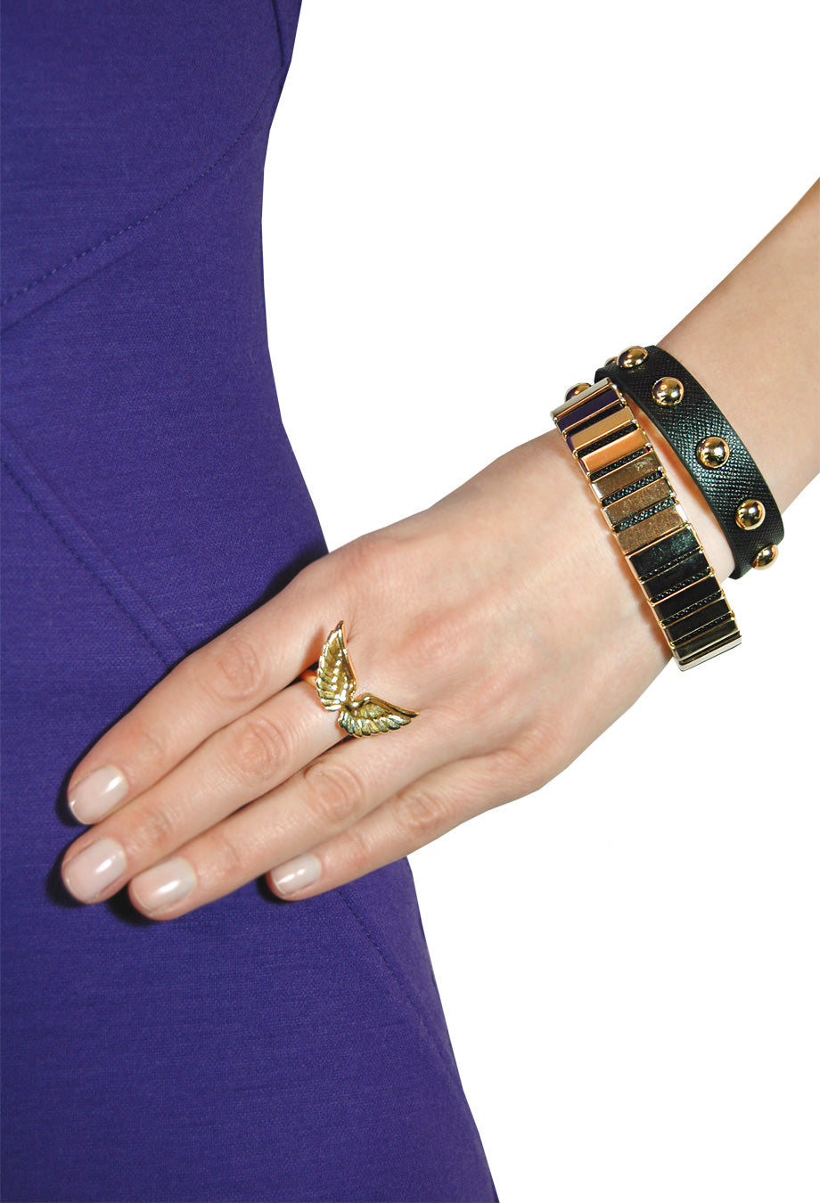 Ring 'Wings' vergoldet