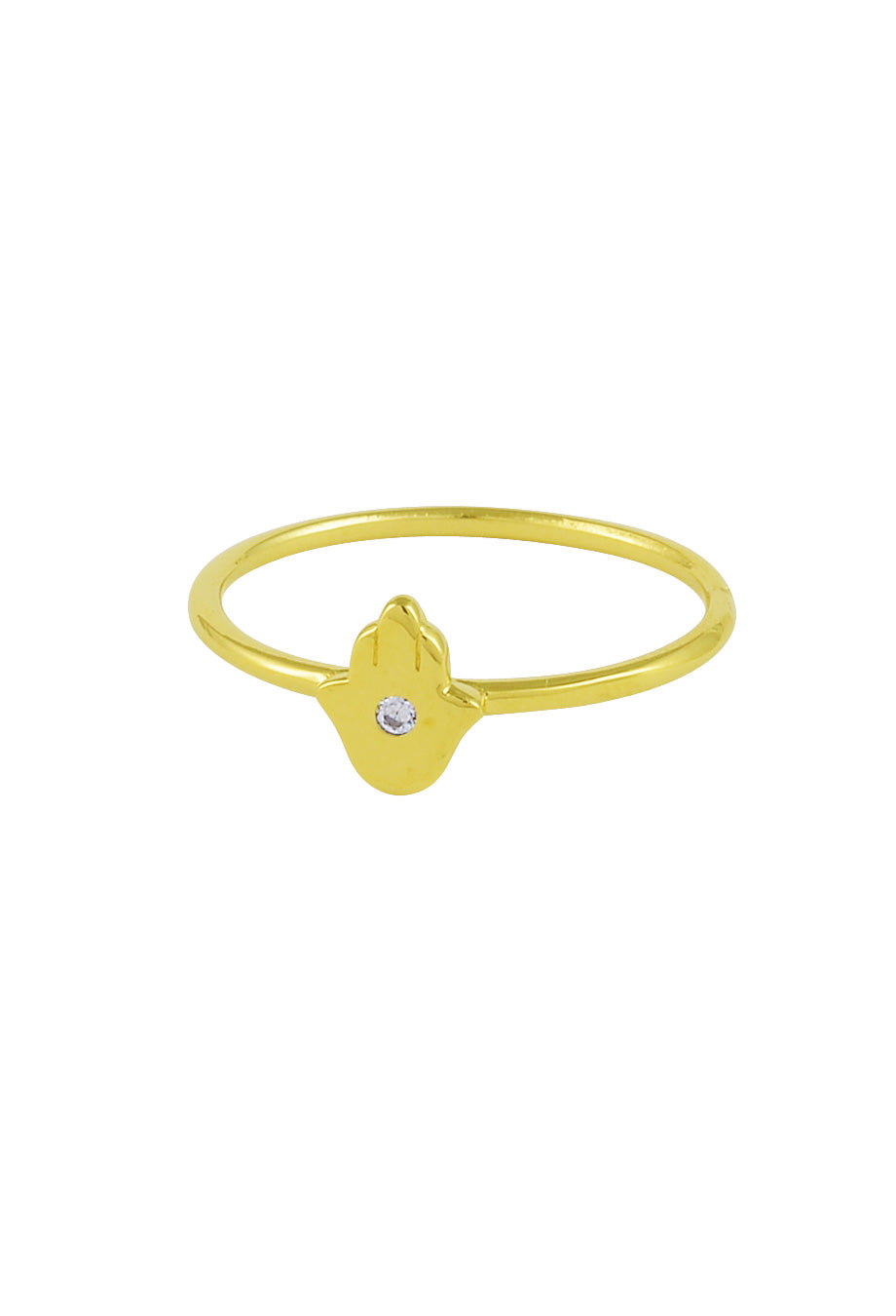 Ring 'Hand' vergoldet