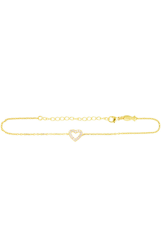 Armband 'Herz' vergoldet