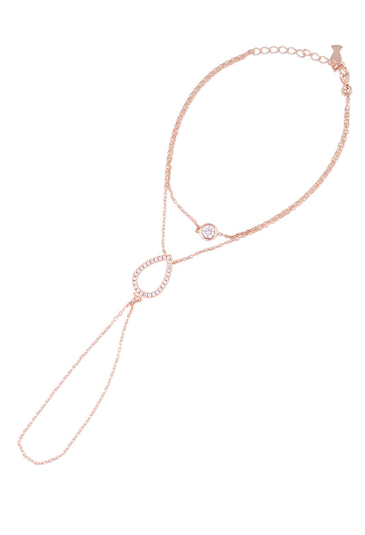 Handpiece 'Tropfen' rosé vergoldet