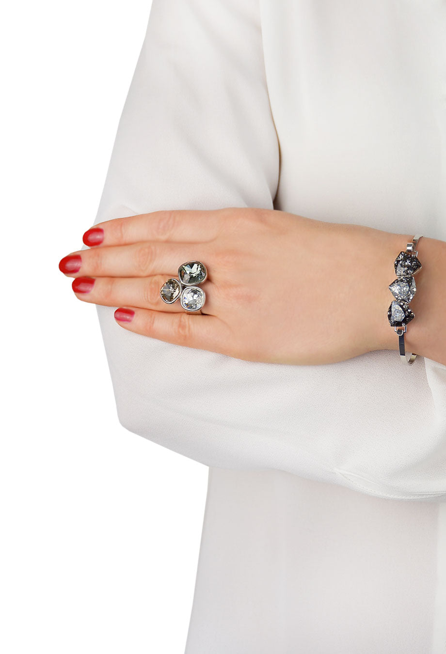 Armspange 'Guadeloupe' anthrazit