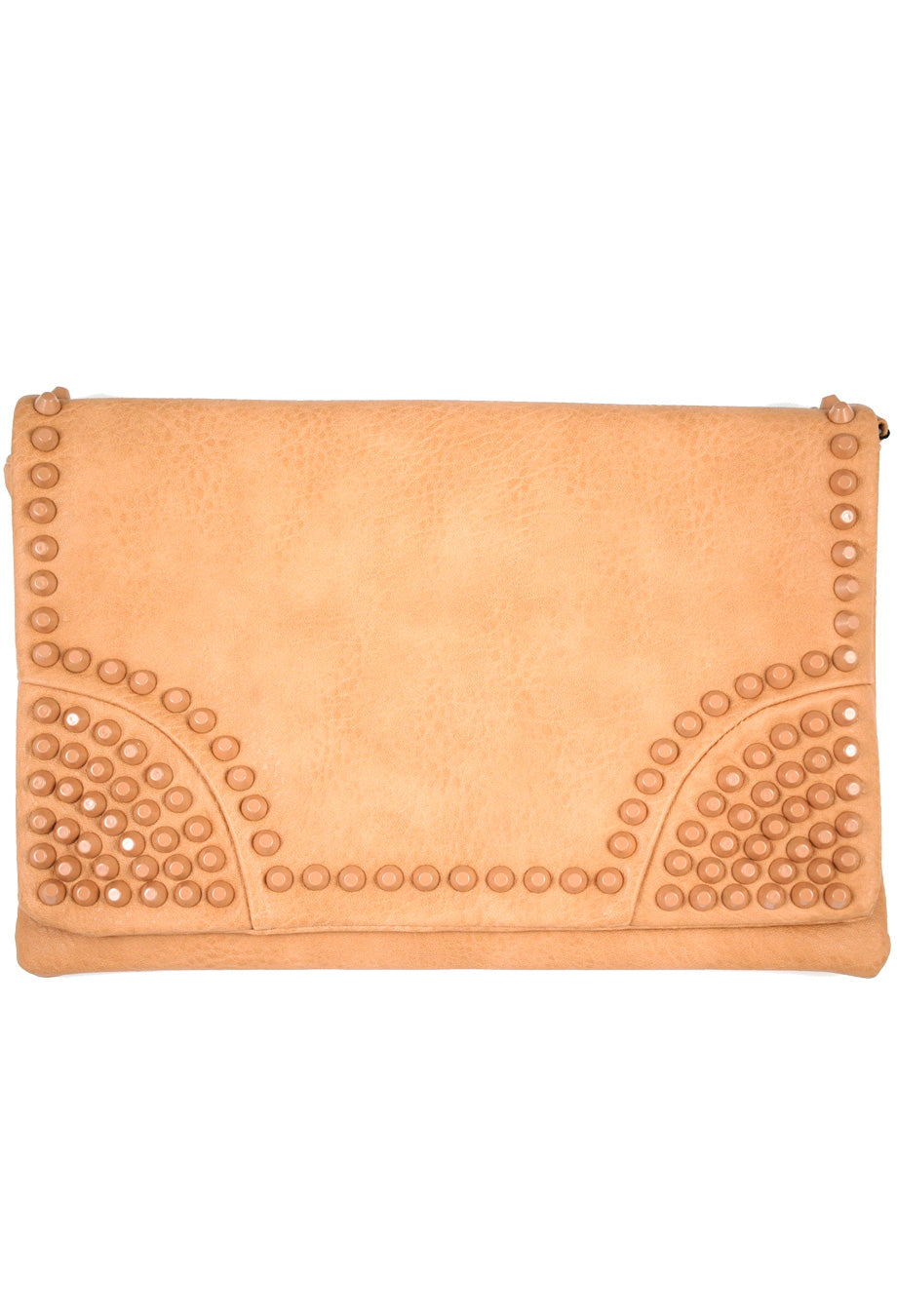 Clutch Tasche 'Studs' nude