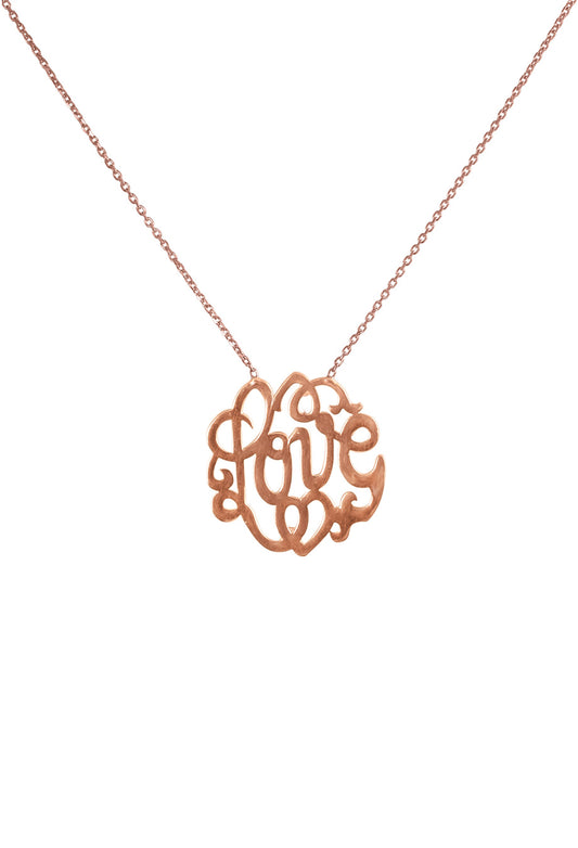 Halskette 'Love Symbol' rosé vergoldet