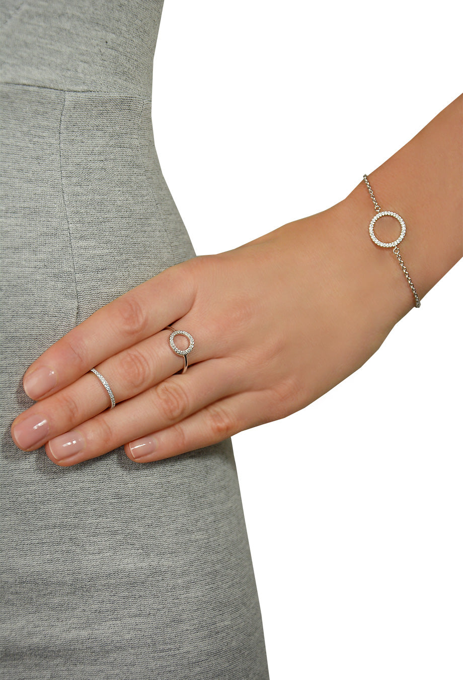 Leaf Armband Circle of Life silber rhodiniert